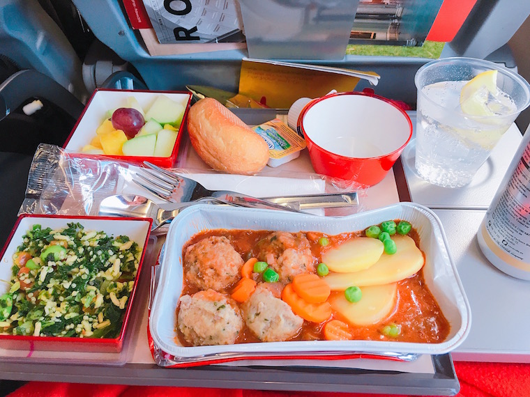 イベリア航空の機内食