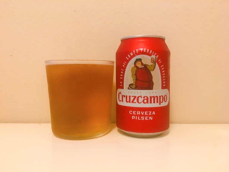 スペインの缶ビール クルスカンポ「Cruzcampo」