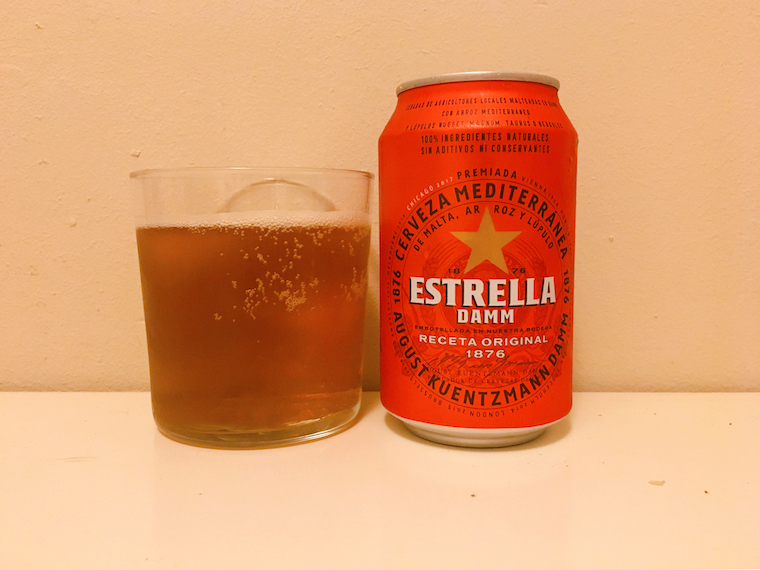 スペインの缶ビール エストレージャ・ダム「Estrella Damm」