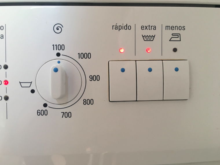 スペインの洗濯機の使い方